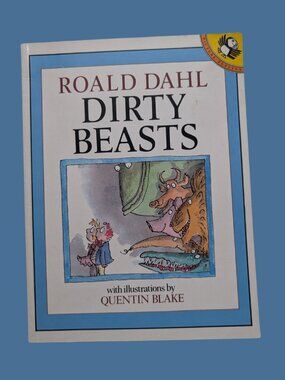 5/$25 Vintage 1983 Dirty Beasts by Roald Dahl Oversize Softcover